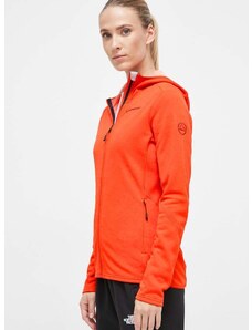 LA Sportiva sportos pulóver Cosmic narancssárga, sima, kapucnis