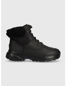 UGG cipő Yose Fluff V2 fekete, enyhén téliesített, platformos, 1130901