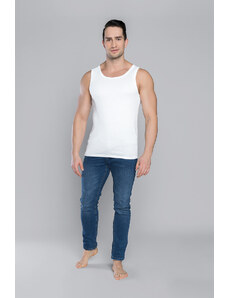 Italian Fashion Paco tank top with wide straps - white