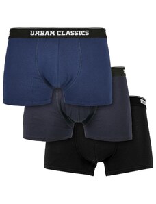 UC Men Organic Boxer Shorts 3-Pack Dark Blue+Navy+Black