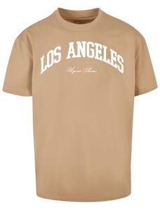 MT Upscale L.A. College Oversize Union T-Shirt Beige