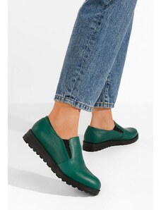 Zapatos Serrea zöld női bőr félcipő