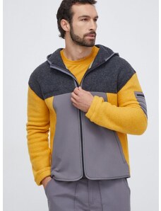 Smartwool sportos pulóver Hudson szürke, mintás, kapucnis
