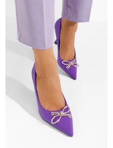 Zapatos Mantera lila tűsarkú cipő