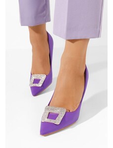 Zapatos Edalia lila tűsarkú cipő