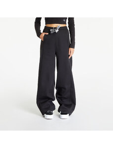 Női melegítőnadrágok Calvin Klein Jeans Tape Wide Leg Jogger Sweatpants Black