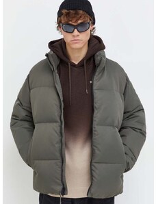 Abercrombie & Fitch rövid kabát férfi, zöld, téli, oversize