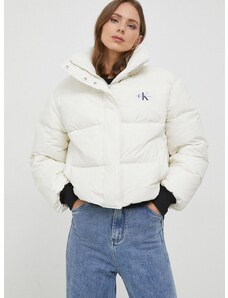 Calvin Klein Jeans pehelydzseki női, bézs, téli, oversize