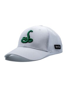 Sapka BE52 Snake Cap white/green