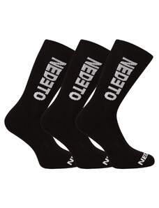 3PACK socks Nedeto high black