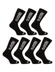 7PACK Socks Nedeto High Black
