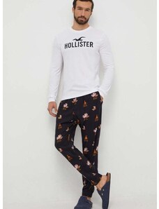 Hollister Co. pizsama fekete, férfi, mintás