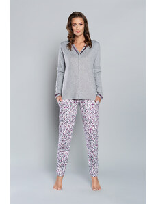 Italian Fashion Arati ́s pyjamas - long sleeves, long trousers - melange/print