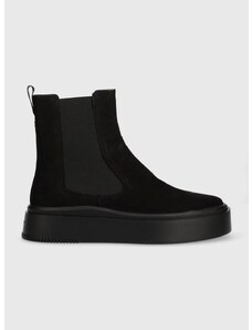 Vagabond Shoemakers magasszárú cipő velúrból Stacy fekete, női, platformos