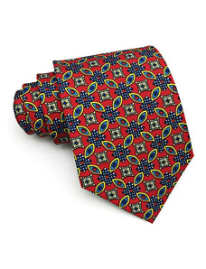 Milan mintás nyakkendő (piros)