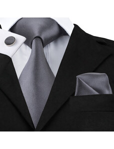 Selyem nyakkendő szett (szürke)