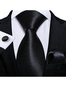 ÚRIDIVAT Selyem nyakkendő szett (fekete) Nr.1