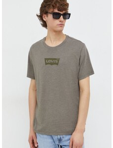 Levi's t-shirt zöld, férfi, nyomott mintás
