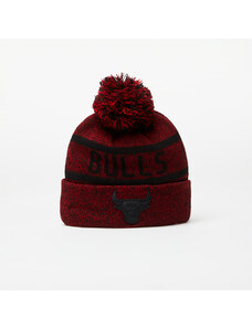 Sapka New Era Chicago Bulls Jake Bobble Knit Beanie Hat Cardinal/ Black
