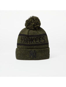 Sapka New Era New York Yankees Jake Bobble Knit Beanie Hat New Olive/ Black