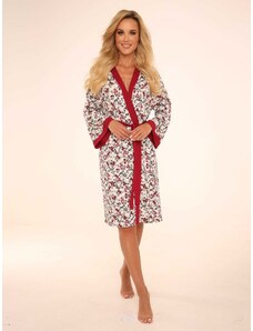 Women's bathrobe De Lafense 473 Mia 3XL-4XL burgundy 069