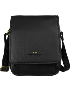 Peterson fekete bőr messenger táska PTN-015-NDM-2991 fekete