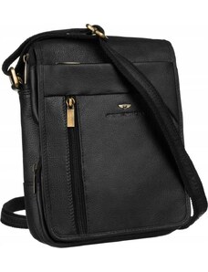 Peterson fekete férfi messenger táska [DH] PTN-5747-NDM-2977