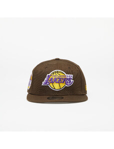 Sapka New Era Los Angeles Lakers Repreve 9FIFTY Snapback Cap Walnut/ True Purple