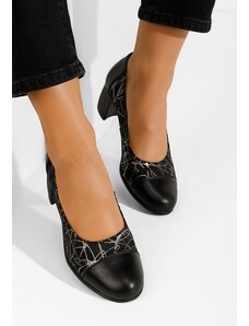 Zapatos Judy v4 fekete bőr félcipő