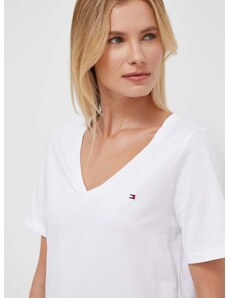 Tommy Hilfiger pamut póló női, fehér