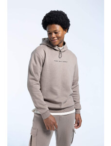 DEFACTO Standard Fit Slogan Long Sleeve Sweatshirt