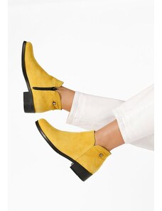 Zapatos Dalea v5 sárga női bőr bokacsizma