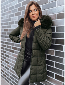 BASIC Sötét khaki színű steppelt kabát LELISIA TY4029