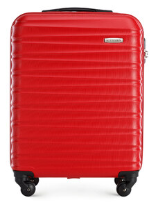 ABS bordázott kabin bőrönd Wittchen, piros, ABS