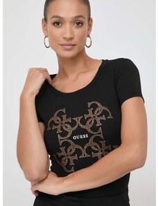 Guess t-shirt női, fekete, W4RI35 J1314