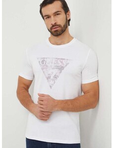 Guess t-shirt fehér, férfi, nyomott mintás, M4RI29 J1314