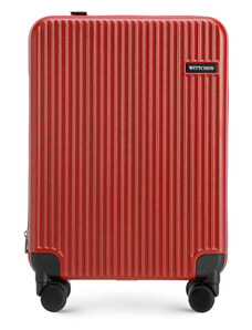 Polikarbonát bővíthető kabinbőrönd Wittchen, piros, polikarbonát
