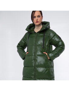 Női oversize steppelt kabát Wittchen, zöld, nejlon