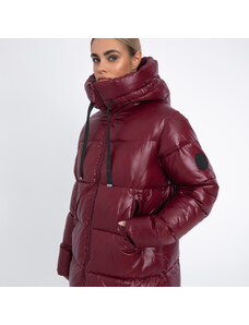 Női oversize steppelt kabát Wittchen, piros, nejlon