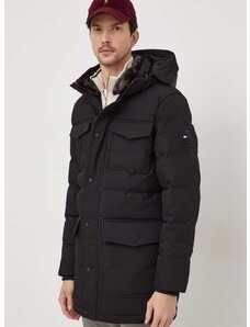 Tommy Hilfiger rövid kabát fekete, férfi, téli