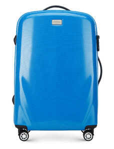 Közepes polikarbonát bőrönd Wittchen, kék, polikarbonát