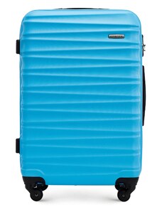 ABS bordázott Közepes bőrönd Wittchen, kék, ABS