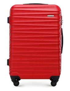 ABS bordázott Közepes bőrönd Wittchen, piros, ABS
