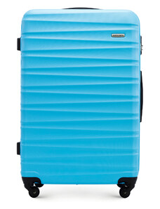 ABS bordázott nagy bőrönd Wittchen, kék, ABS