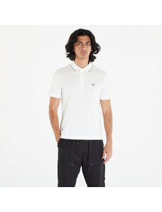 Férfi póló C.P. Company Stretch Piquet Slim Polo Shirt White