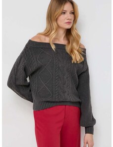 Guess pulóver meleg, női, szürke