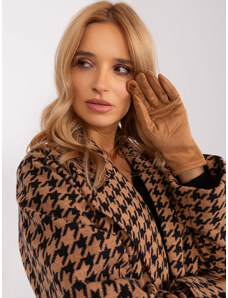 Fashionhunters Elegant Women's Camel Gloves