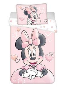 Disney Minnie ovis ágyneműhuzat powder pink 100x135cm 40x60cm