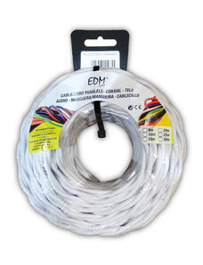 Kábel EDM Fehér 25 m 2 x 1 mm