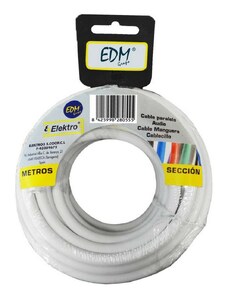 Kábel EDM 2 x 1 mm Fehér 25 m